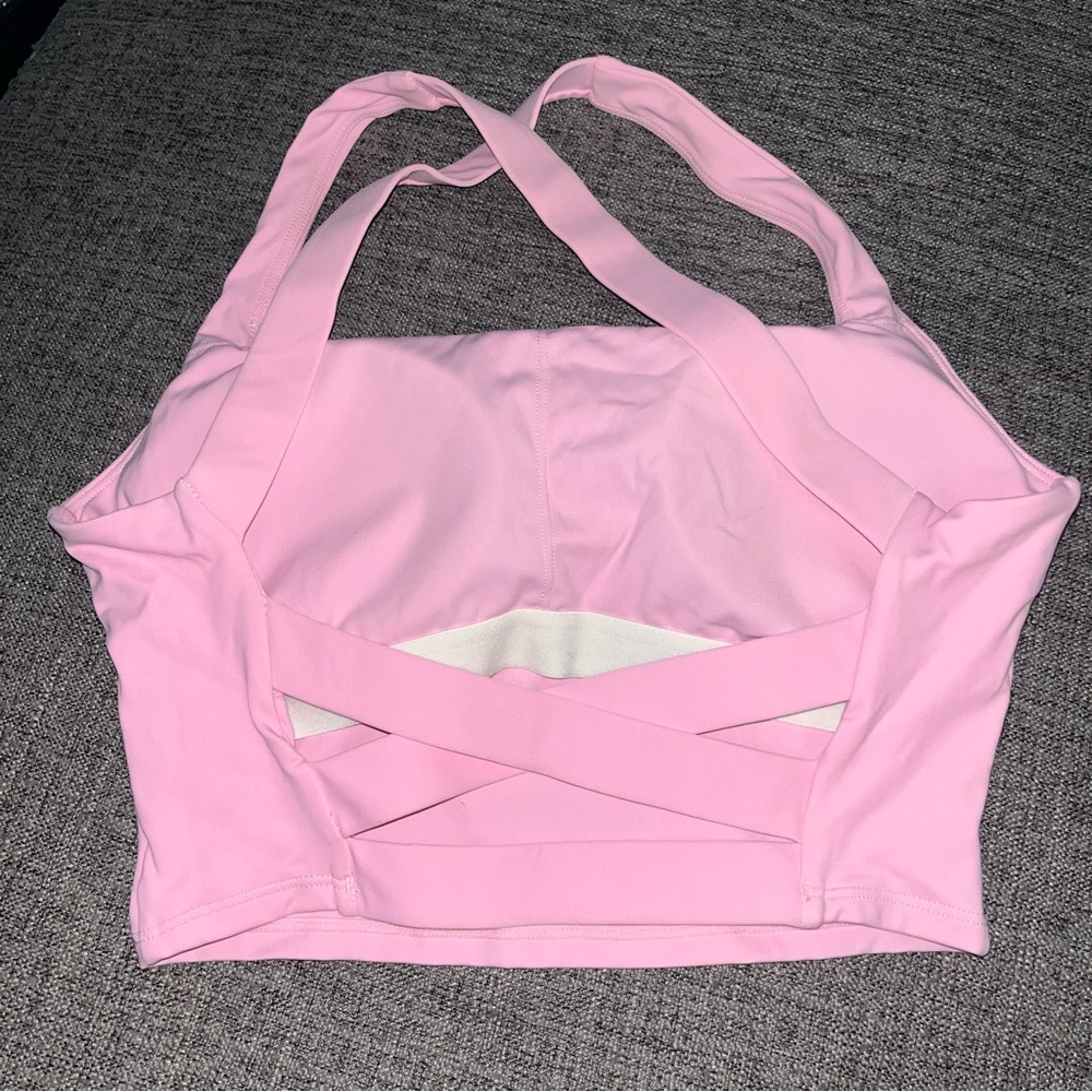 Halara Softlyzero Square Neck Backless Crisscross… - image 4